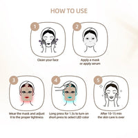 7-Color LED Photon Therapy Silicone Facial Mask