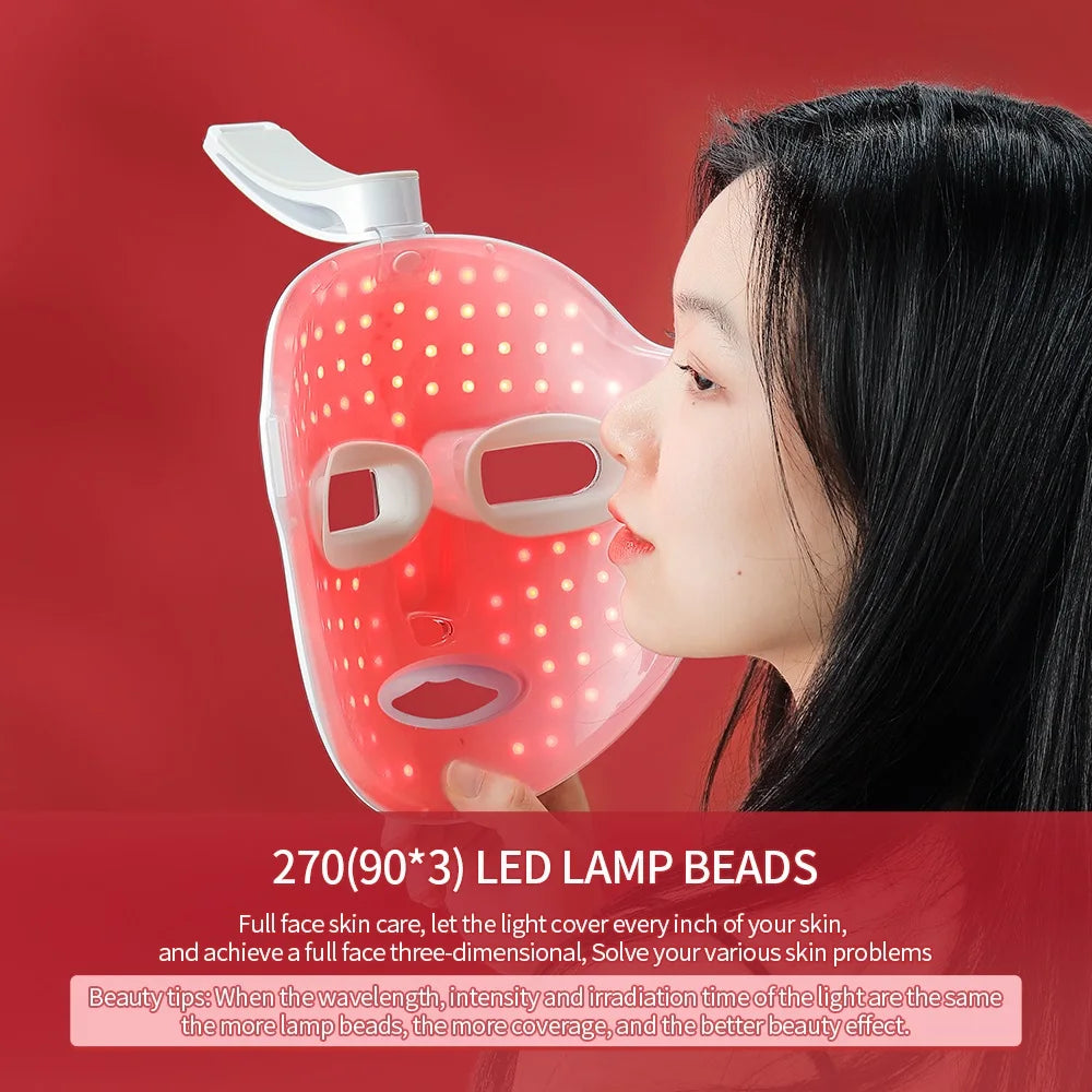 7-Color Photon LED Face and Neck Rejuvenation Mask - 42