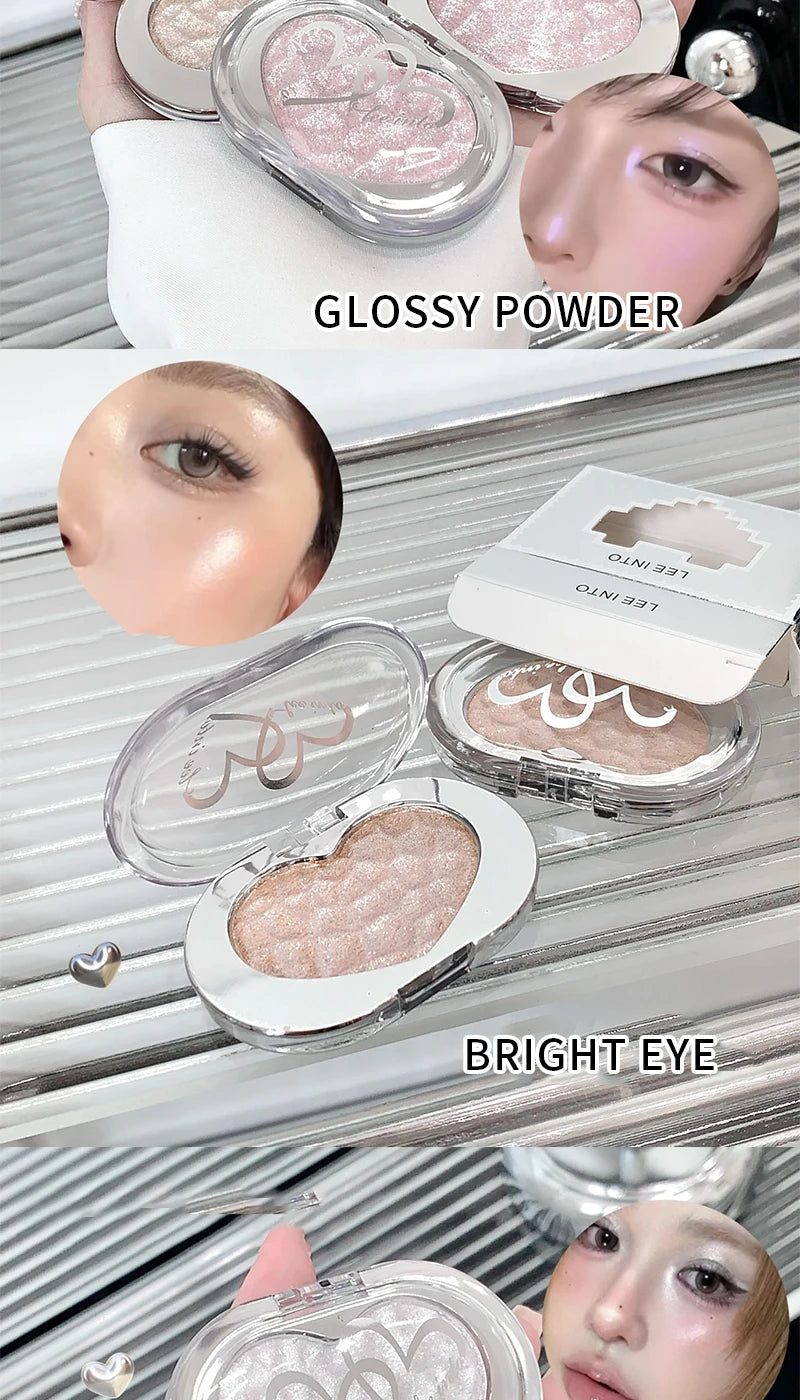 Shimmer Highlighter Powder for Radiant Face Contouring - 9