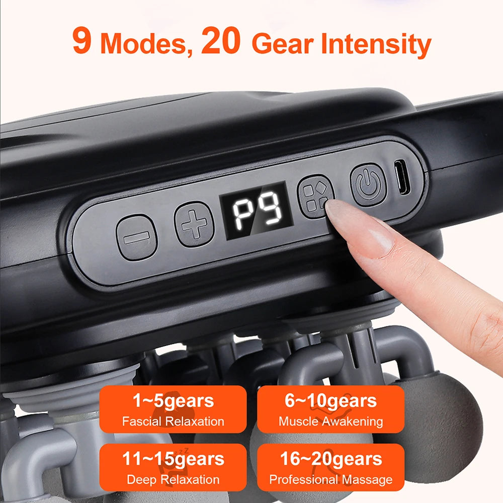16-Head Full Body Muscle Recovery Massage Gun - 4