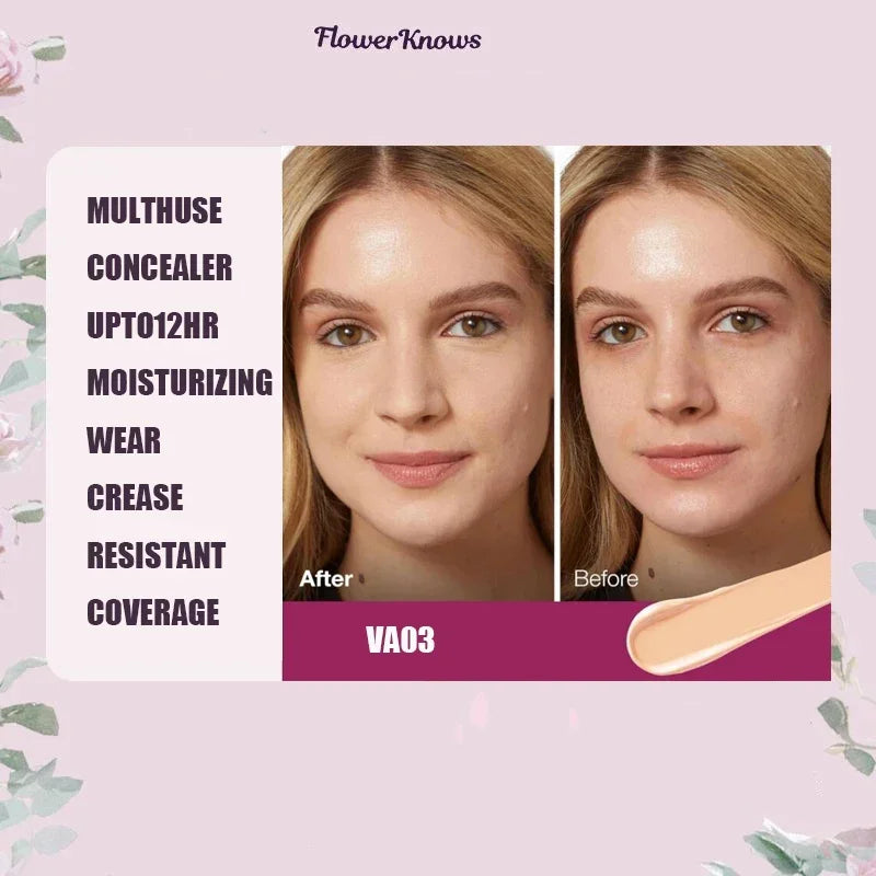 Lightweight Hydrating Concealer for Dark Circles and Blemishes - 4