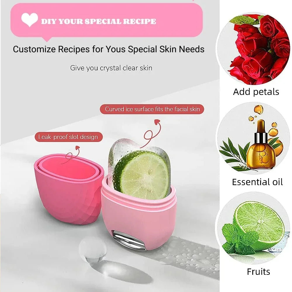 2-in-1 Cooling Ice Facial Roller and Contouring Tool - 4