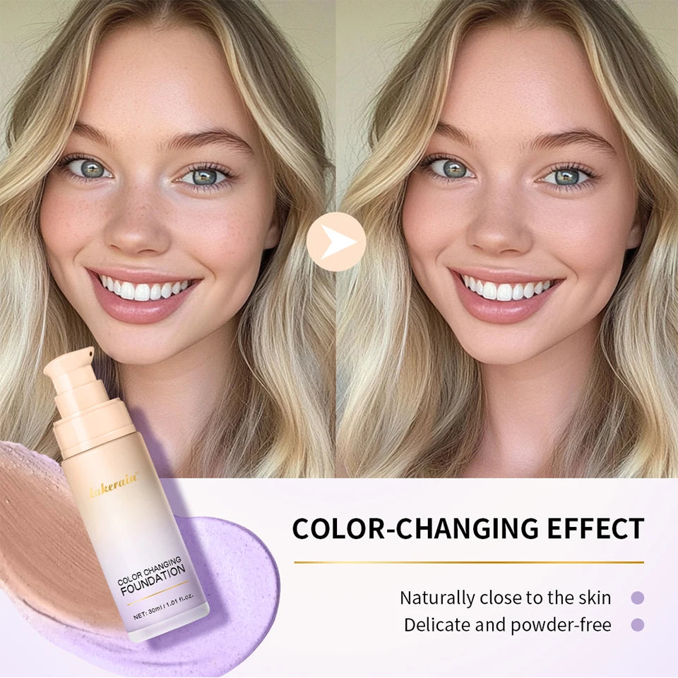 Color-Changing Liquid Foundation for Flawless Radiant Skin - 10