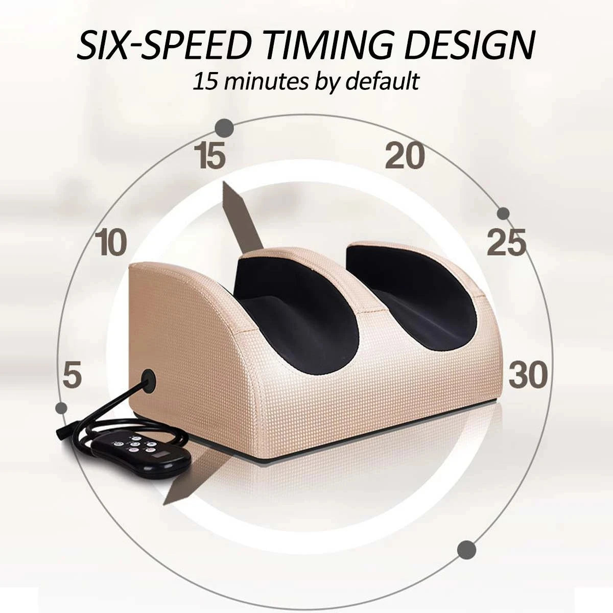 Electric Heated Foot Massager with Kneading and Vibration - 4