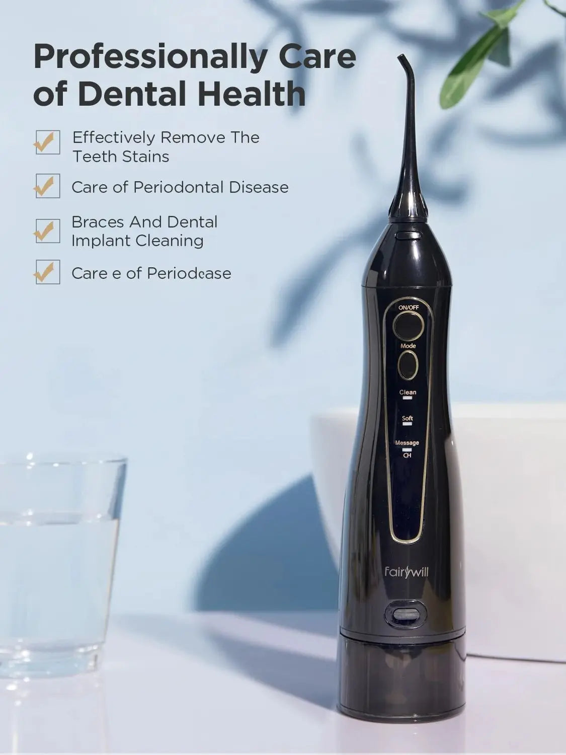 Portable Cordless Water Flosser for Teeth and Gums - 14