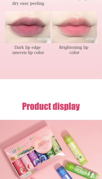 Fruit-Infused Hydrating Lip Balm Set