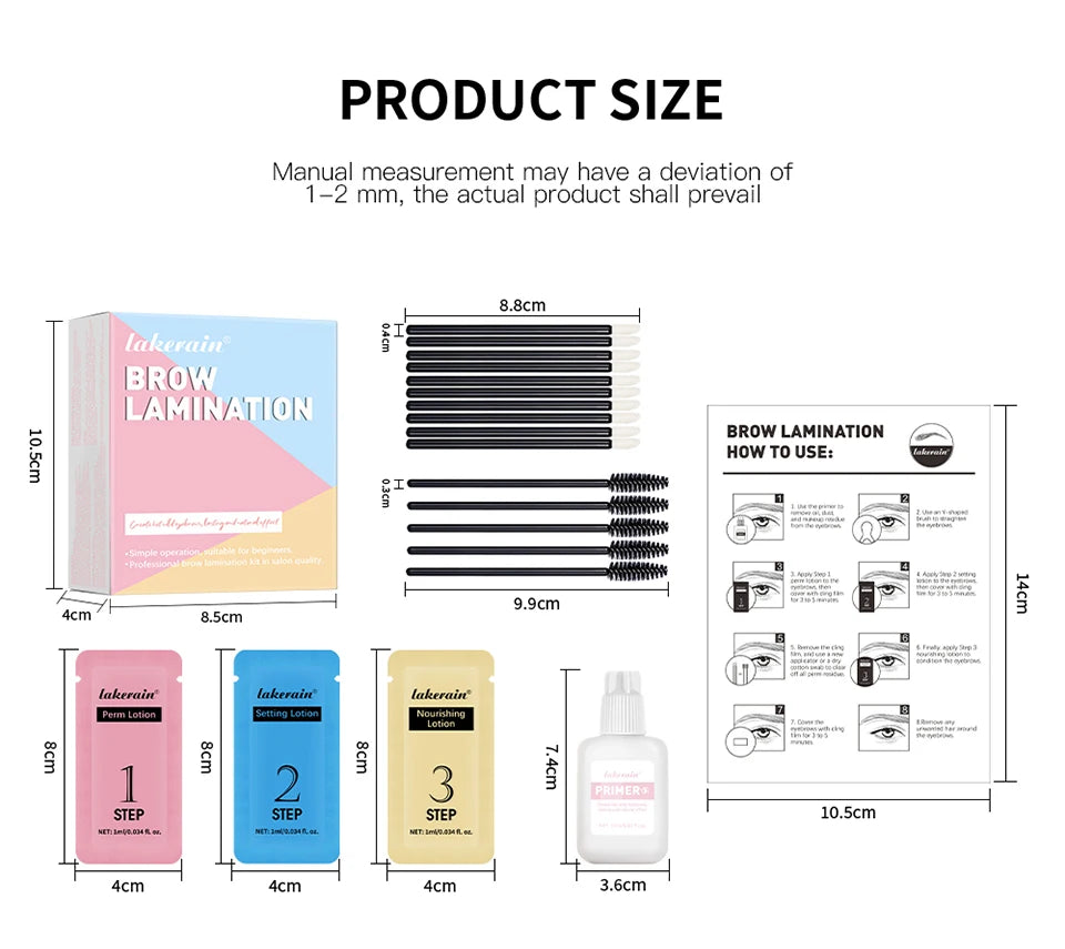 Professional Eyebrow Lamination and Perming Kit - 15