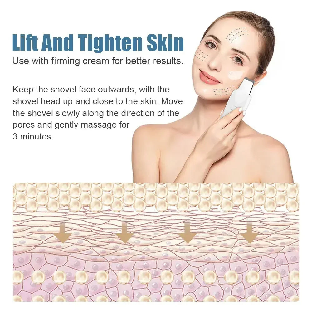 Ultrasonic Facial Skin Scrubber and Pore Cleaner - 4