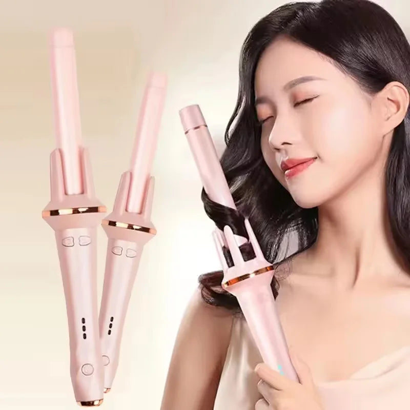 Automatic Rotating Ceramic Hair Curling Iron - 2