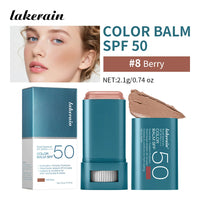 SPF 50 Tinted Sunscreen Blush Stick for Cheeks and Lips