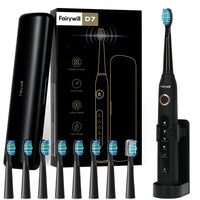 Sonic Electric Toothbrush with Travel Case and Replacement Heads