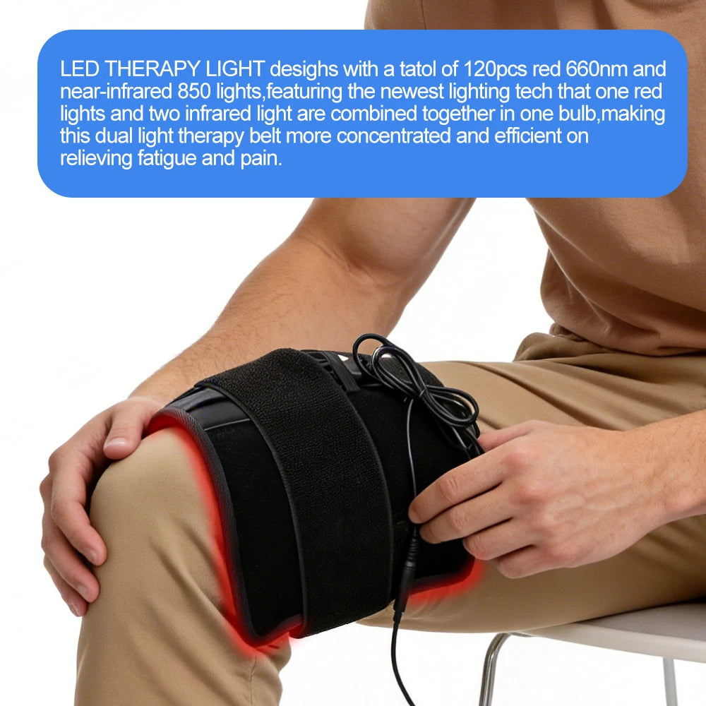 Infrared Red Light Therapy Waist Heating Belt for Muscle Relief - 3