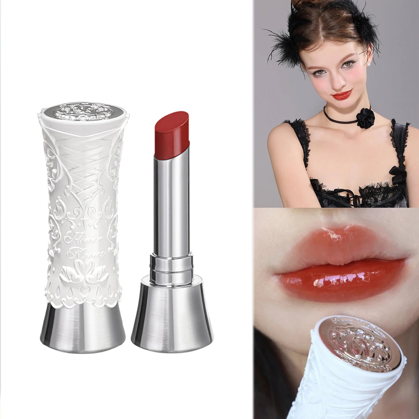 Hydrating Non-Sticky Tinted Lip Gloss for Shiny Long-Lasting Wear - 36