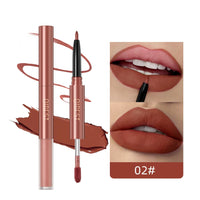2-in-1 Dual Ended Matte Lip Liner and Long-Lasting Liquid Lipstick