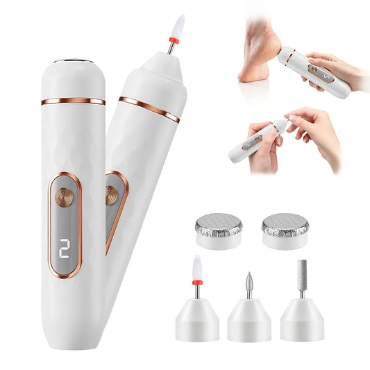 2-in-1 Electric Callus Remover and Nail Polishing Kit