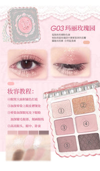 6-Color Matte and Shimmer Eyeshadow Palette