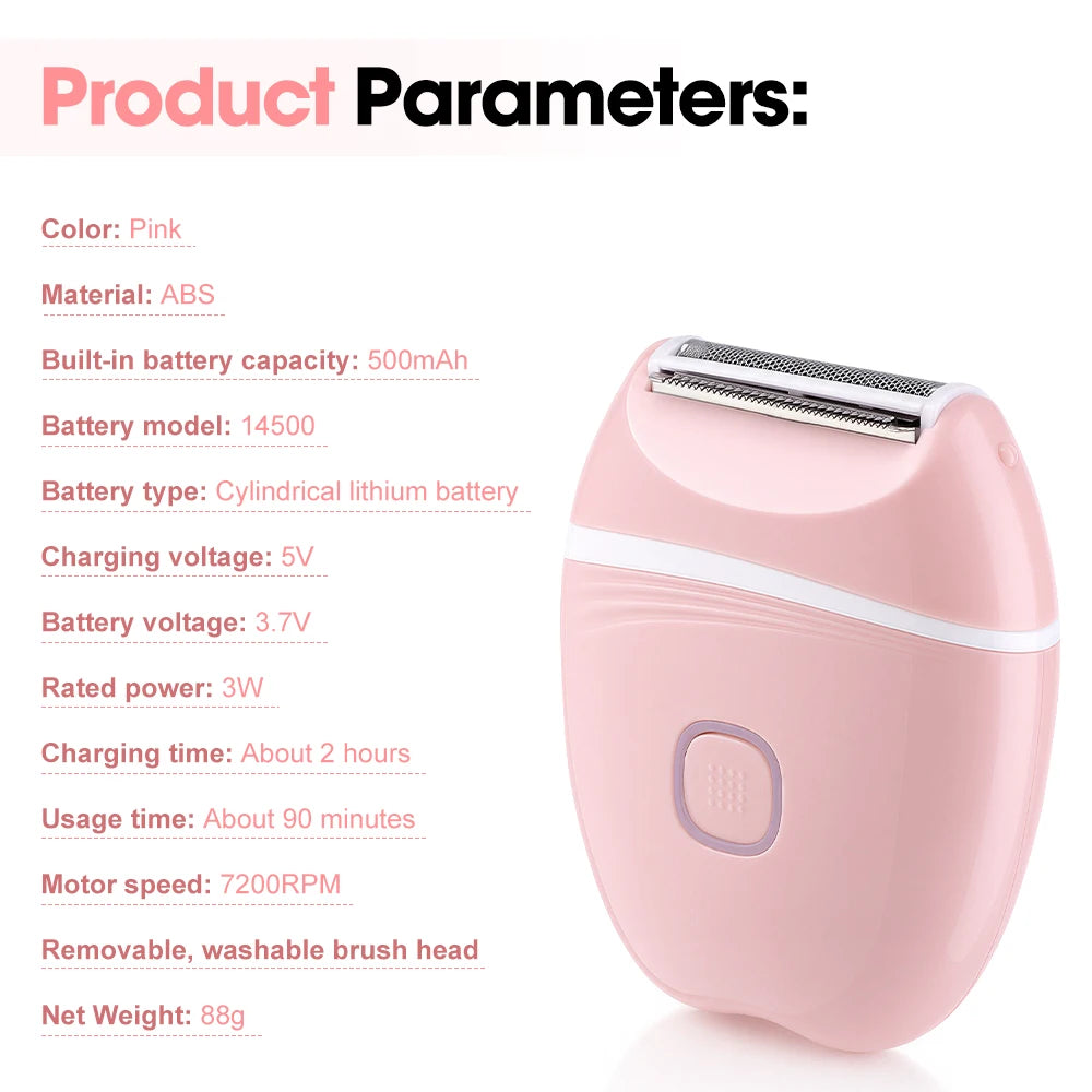 Compact Electric Hair Shaver for Women - 16