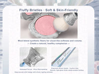 Angled Crystal Makeup Brush for Blush and Contour