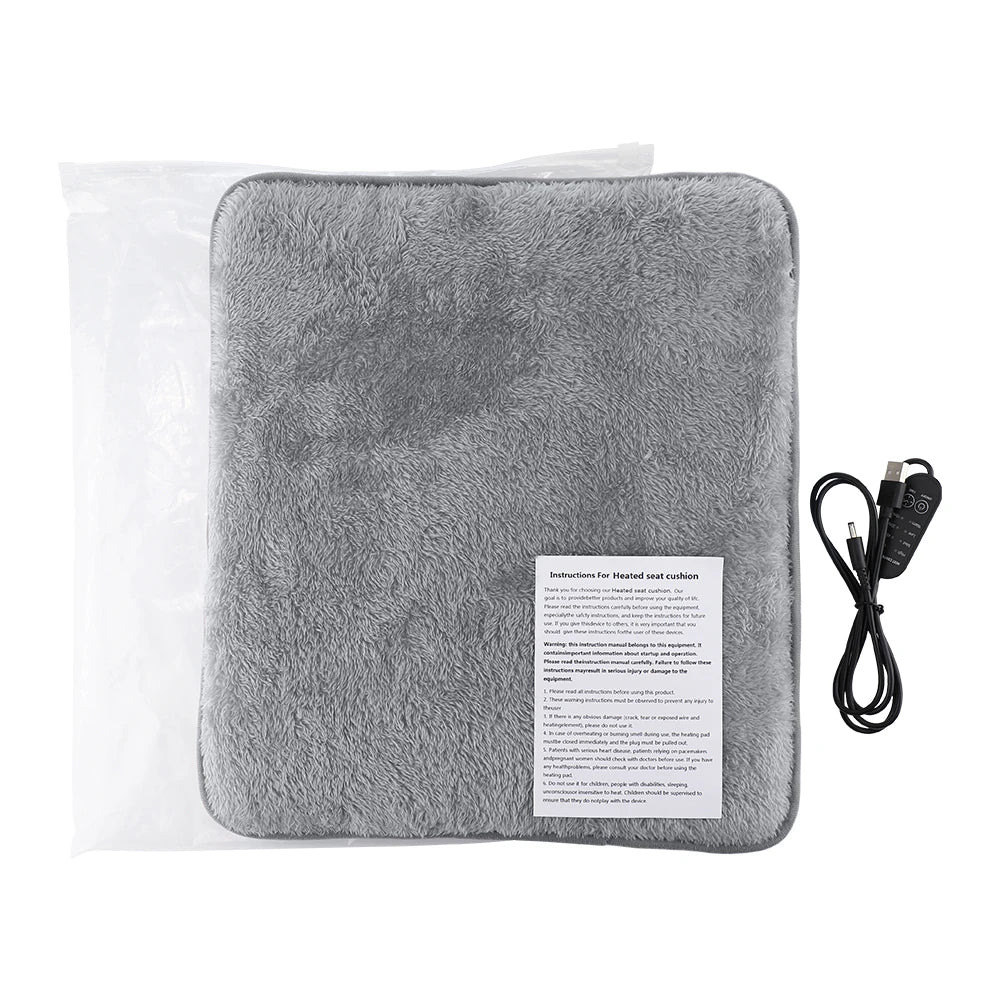 USB Heated Seat Cushion for Office and Car - 12