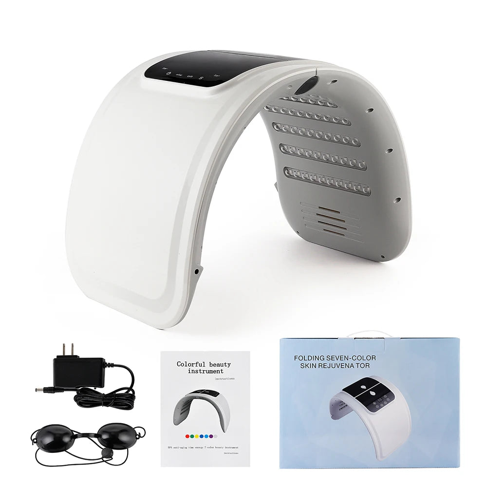 7-Color LED Photon Light Therapy Facial Rejuvenation Machine - 12