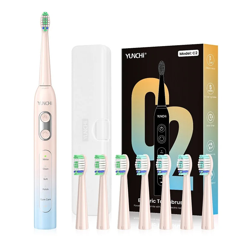 Ultrasonic Electric Toothbrush with 8 Brush Heads - 18