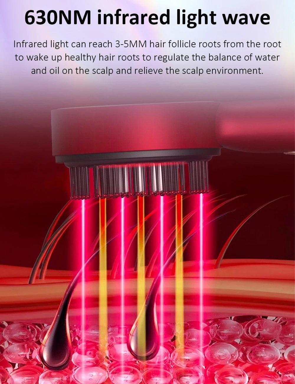 Electric Scalp Massager & Hair Growth Serum Applicator - 9