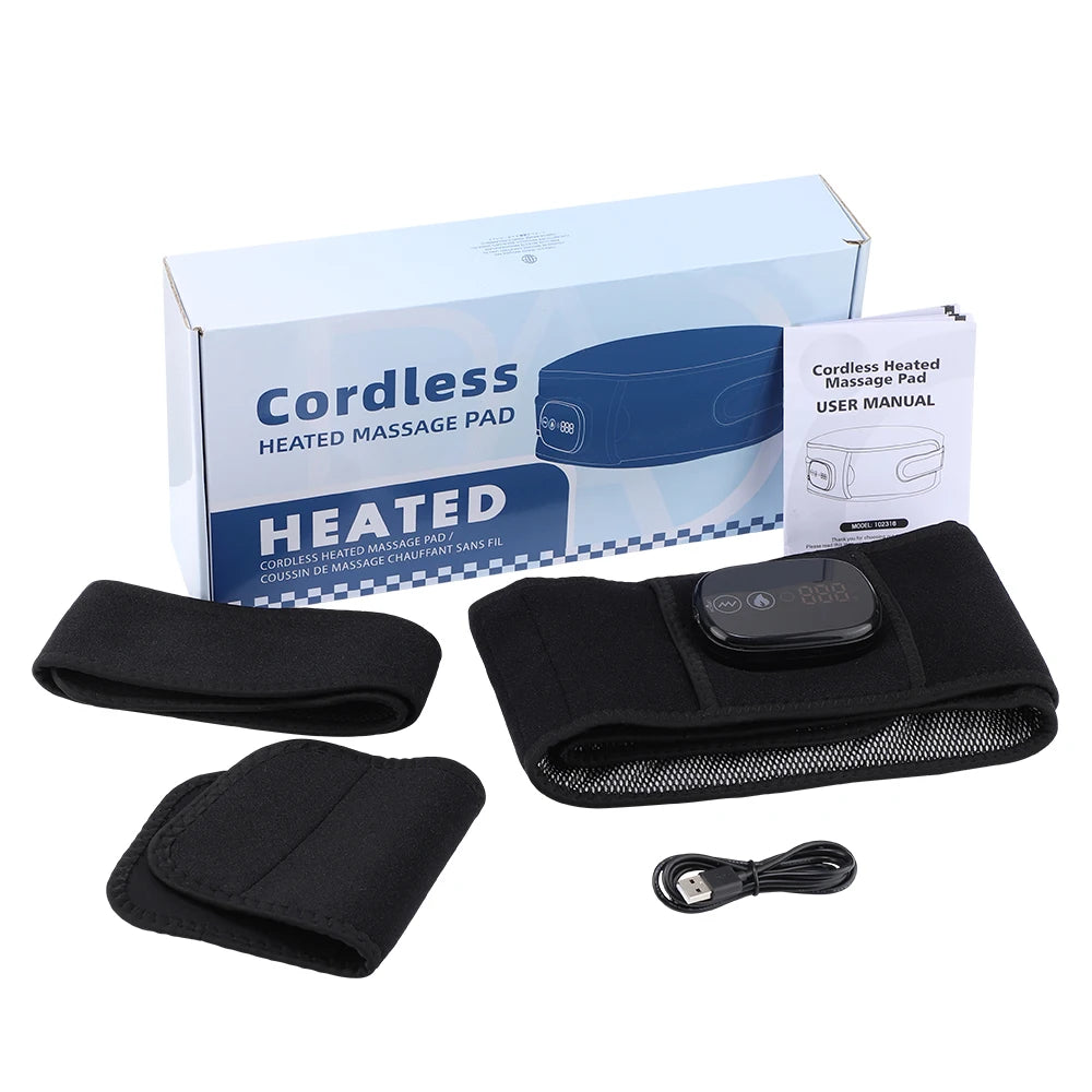 Heated Lumbar Massage Belt for Back Pain Relief - 45