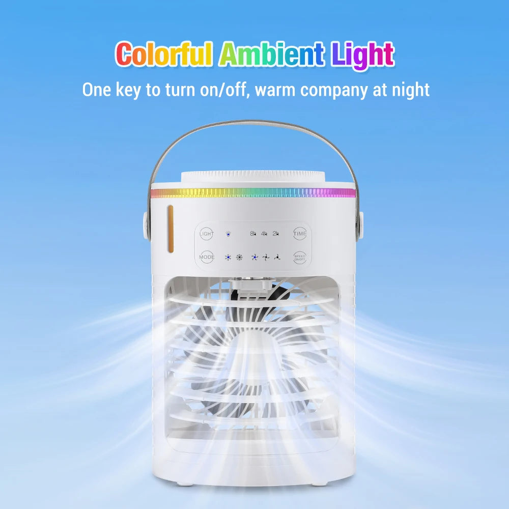 Portable Desktop Air Cooler and Humidifier Fan - 21