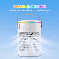 Portable Desktop Air Cooler and Humidifier Fan