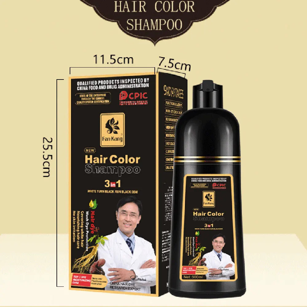 3-in-1 Herbal Hair Dye and Blackening Shampoo - 15