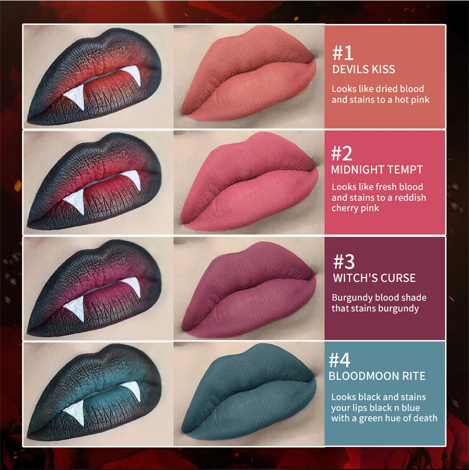 Long-Lasting Waterproof Bloody Matte Lip Stain - 11