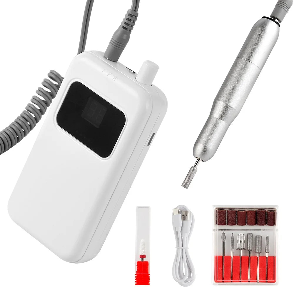 Professional Portable Electric Nail Drill Kit - 15