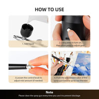 Portable Mini Airbrush Kit for Nail Art and Makeup
