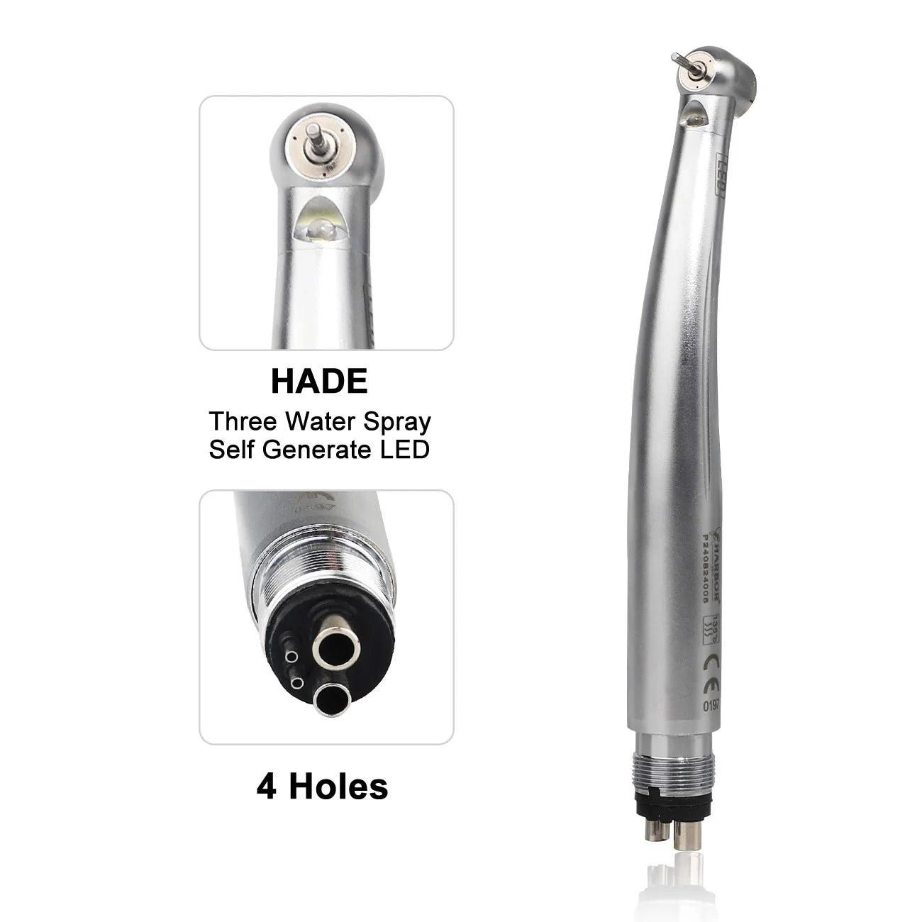 LED Dental High-Speed Handpiece with Triple Water Spray - 11