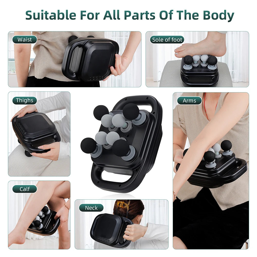 8-Head Deep Tissue Muscle Massage Gun - 2