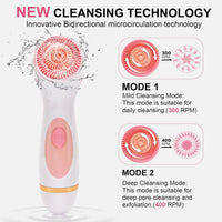 3-in-1 Waterproof Electric Facial Cleansing Brush