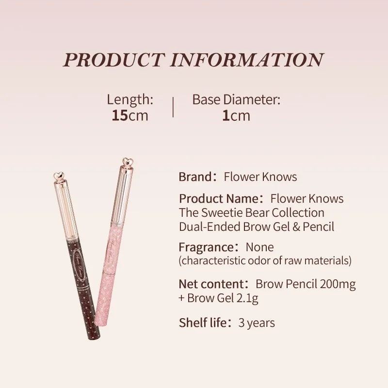 Dual-Ended Waterproof Brow Pencil and Tinted Gel Set - 10