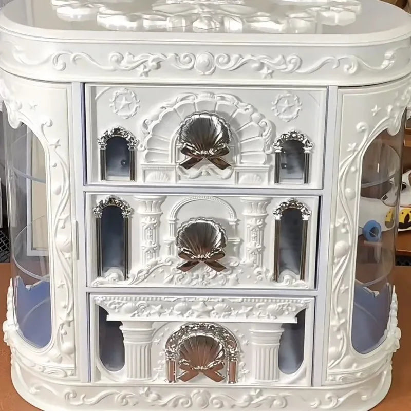 Shell Pearl Decorative Makeup and Jewelry Storage Case - 7