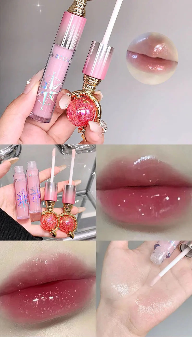Hydrating Shimmer Lip Gloss with Mirror Finish - 10