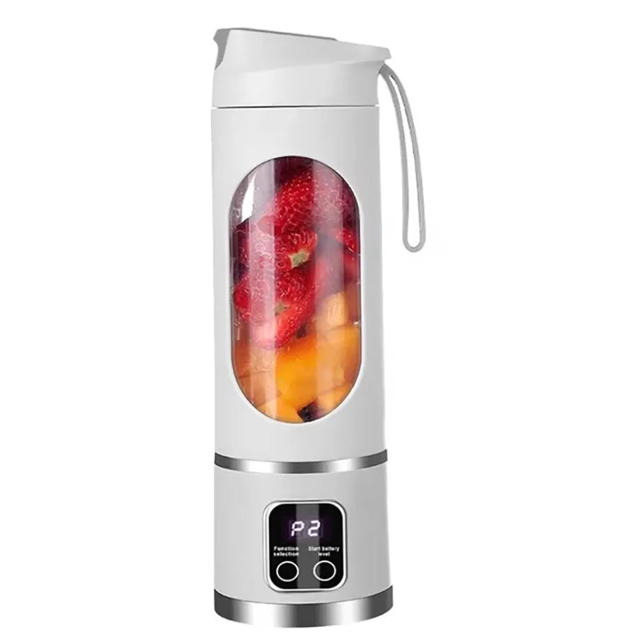Portable USB Rechargeable Mini Blender with Digital Display - 12