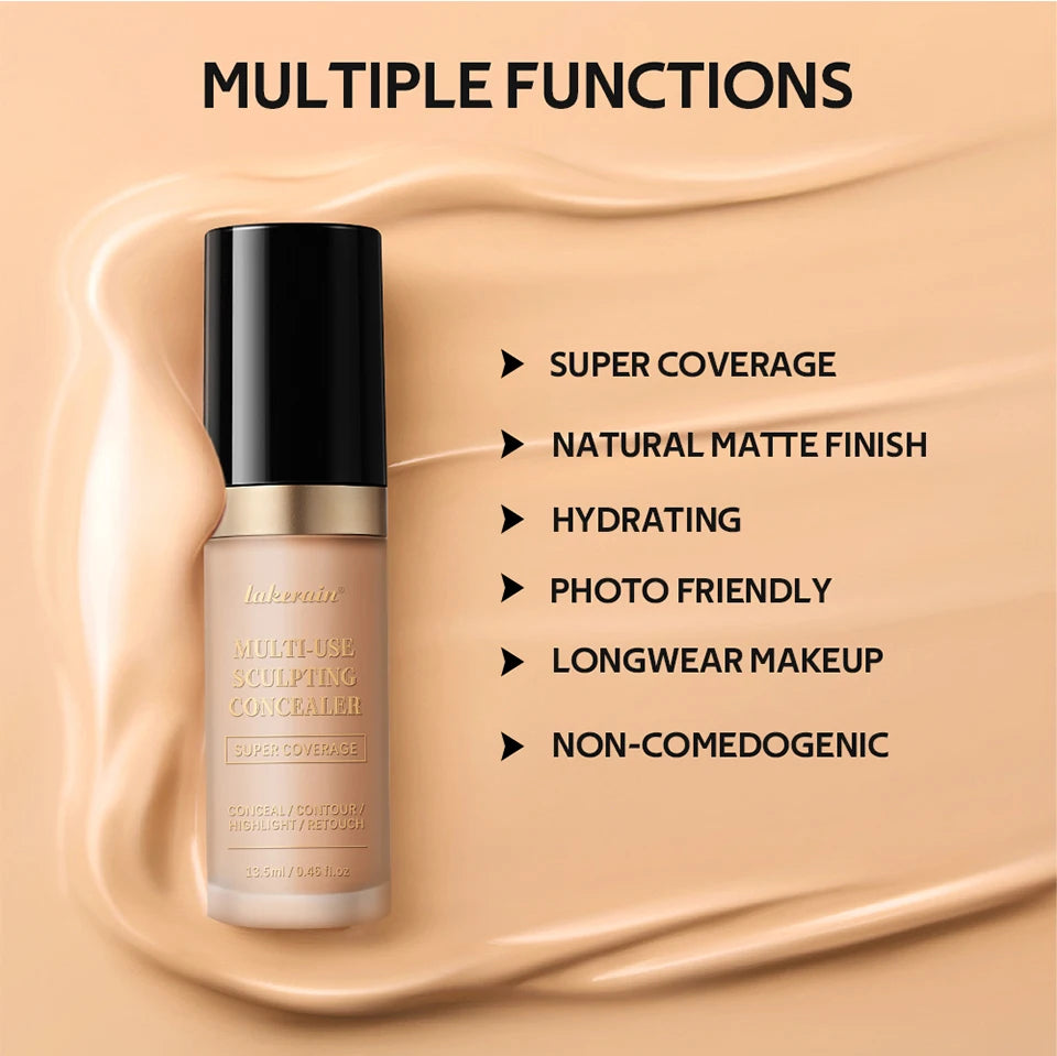 5-Color Waterproof Sculpting & Full Coverage Concealer - 8
