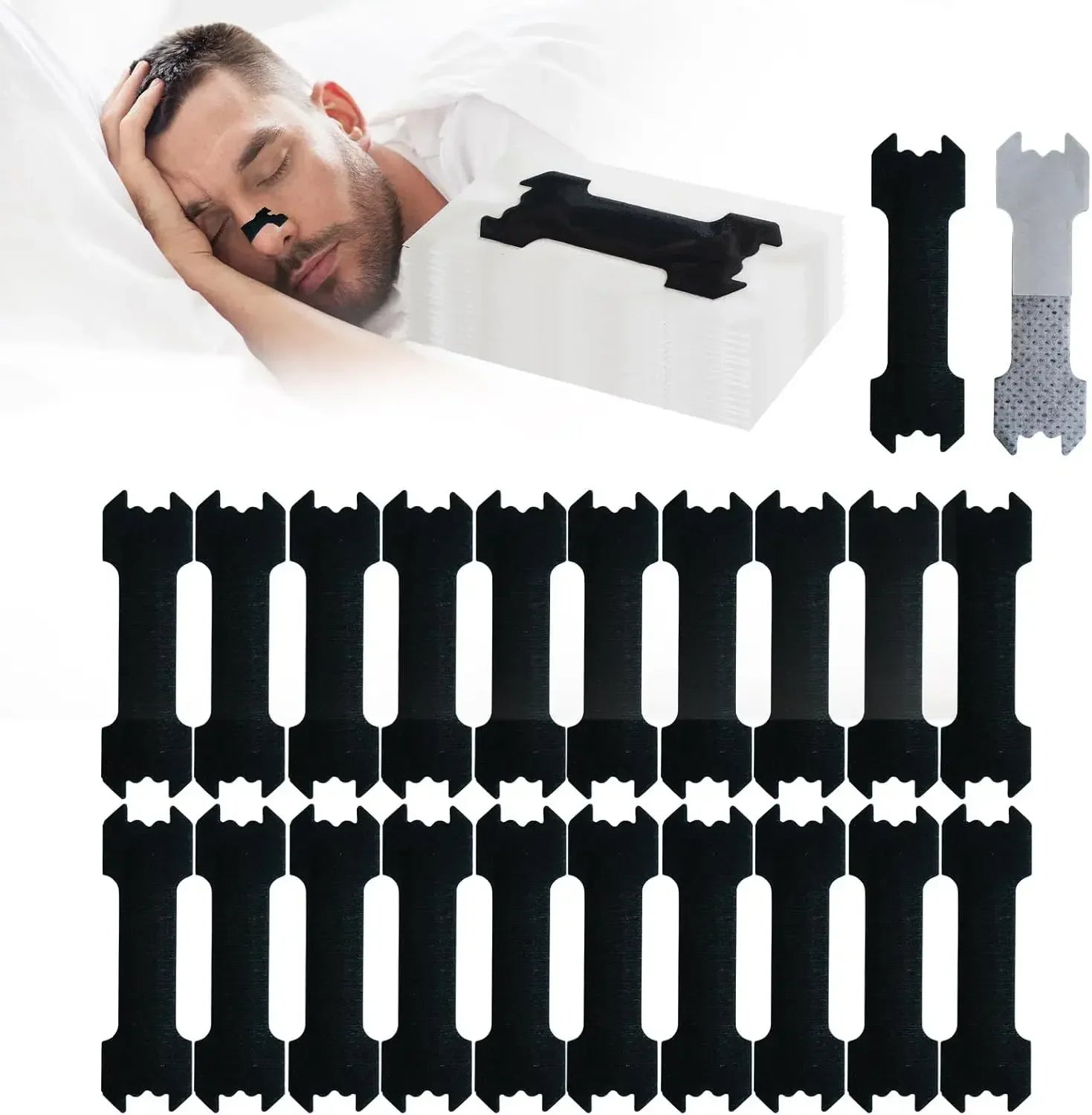 Breathable Anti-Snoring Nasal Strips for Better Sleep - 11