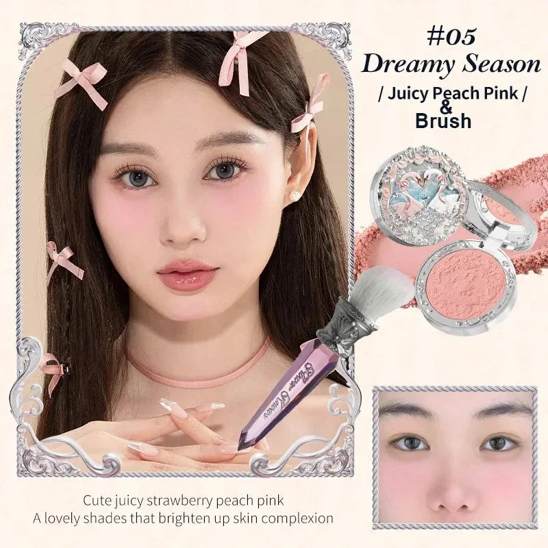 Silk Satin Powder Blush in Seashell Compact - 55