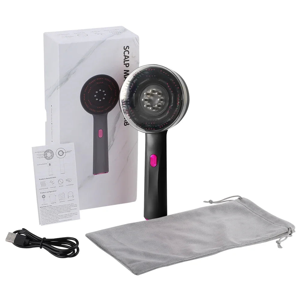 Electric Scalp Massager & Hair Growth Serum Applicator - 24
