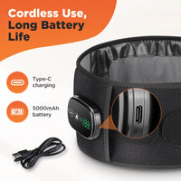 Heated Lumbar Massage Belt for Back Pain Relief
