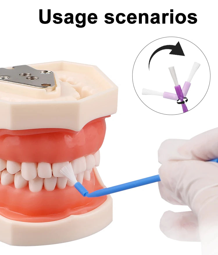 Disposable Dental Micro Brushes for Precision Oral Care - 12