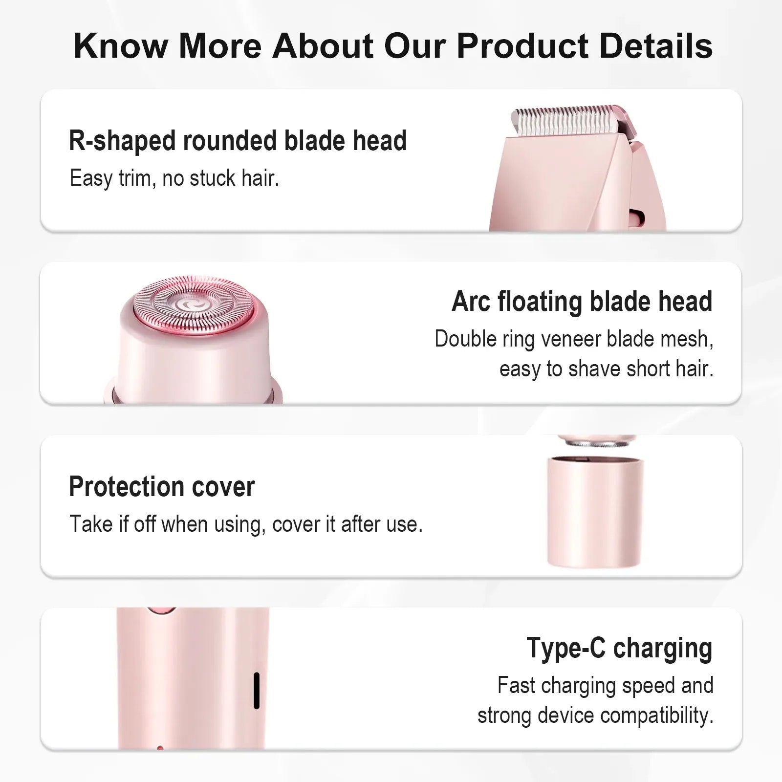 2-in-1 Waterproof Electric Hair Trimmer for Face and Body - 6