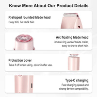 2-in-1 Waterproof Electric Hair Trimmer for Face and Body
