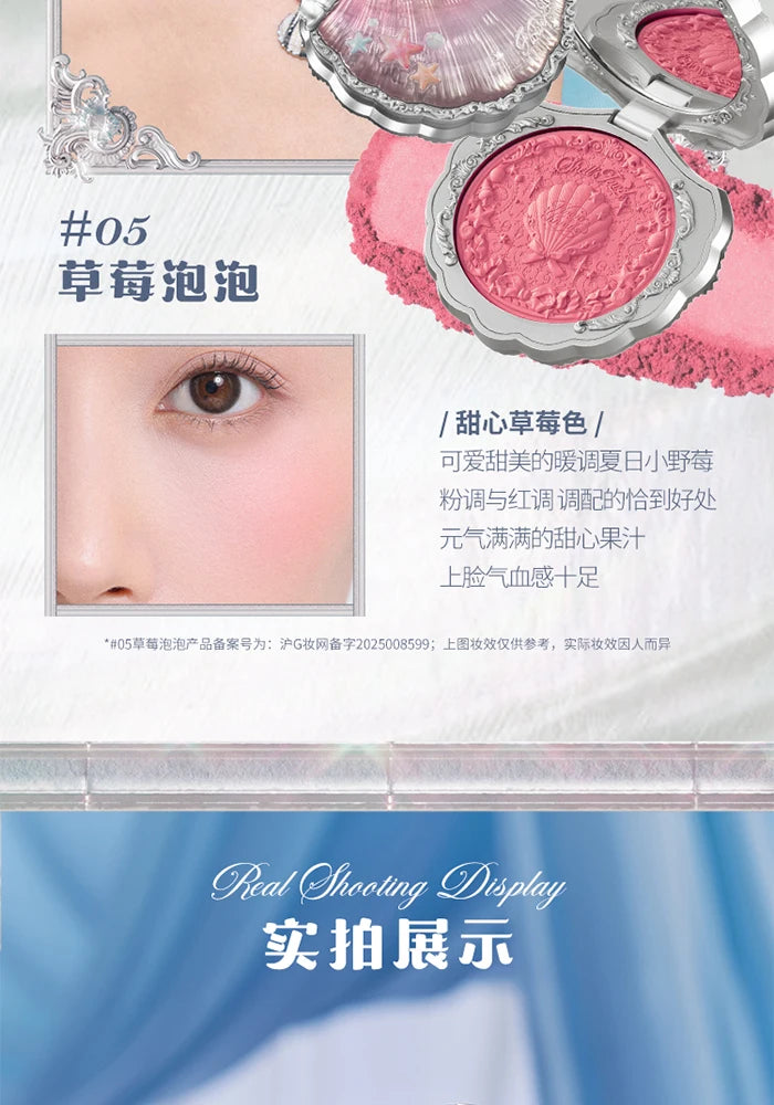 Silk Satin Powder Blush in Seashell Compact - 21