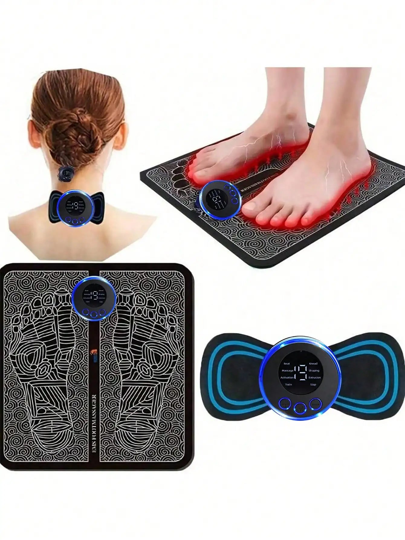 EMS Portable Wireless Muscle Stimulator Massager - 3